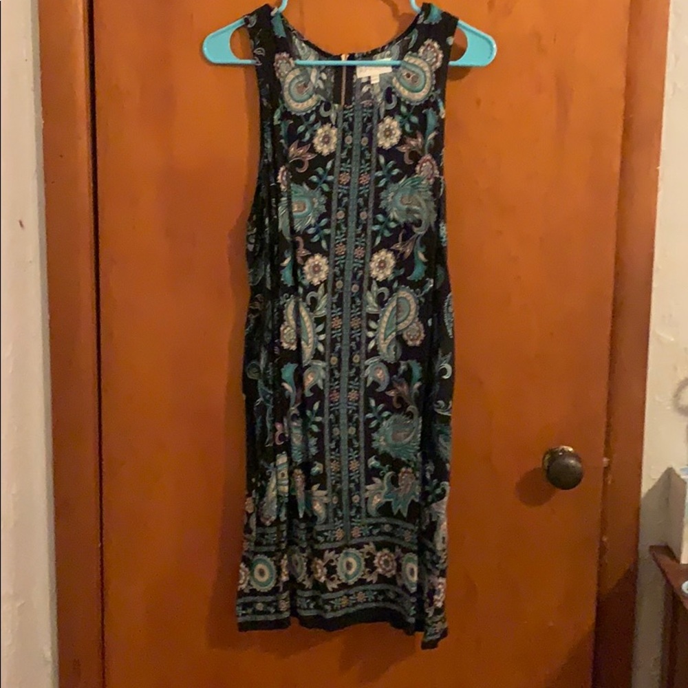 Paisley Print Dress